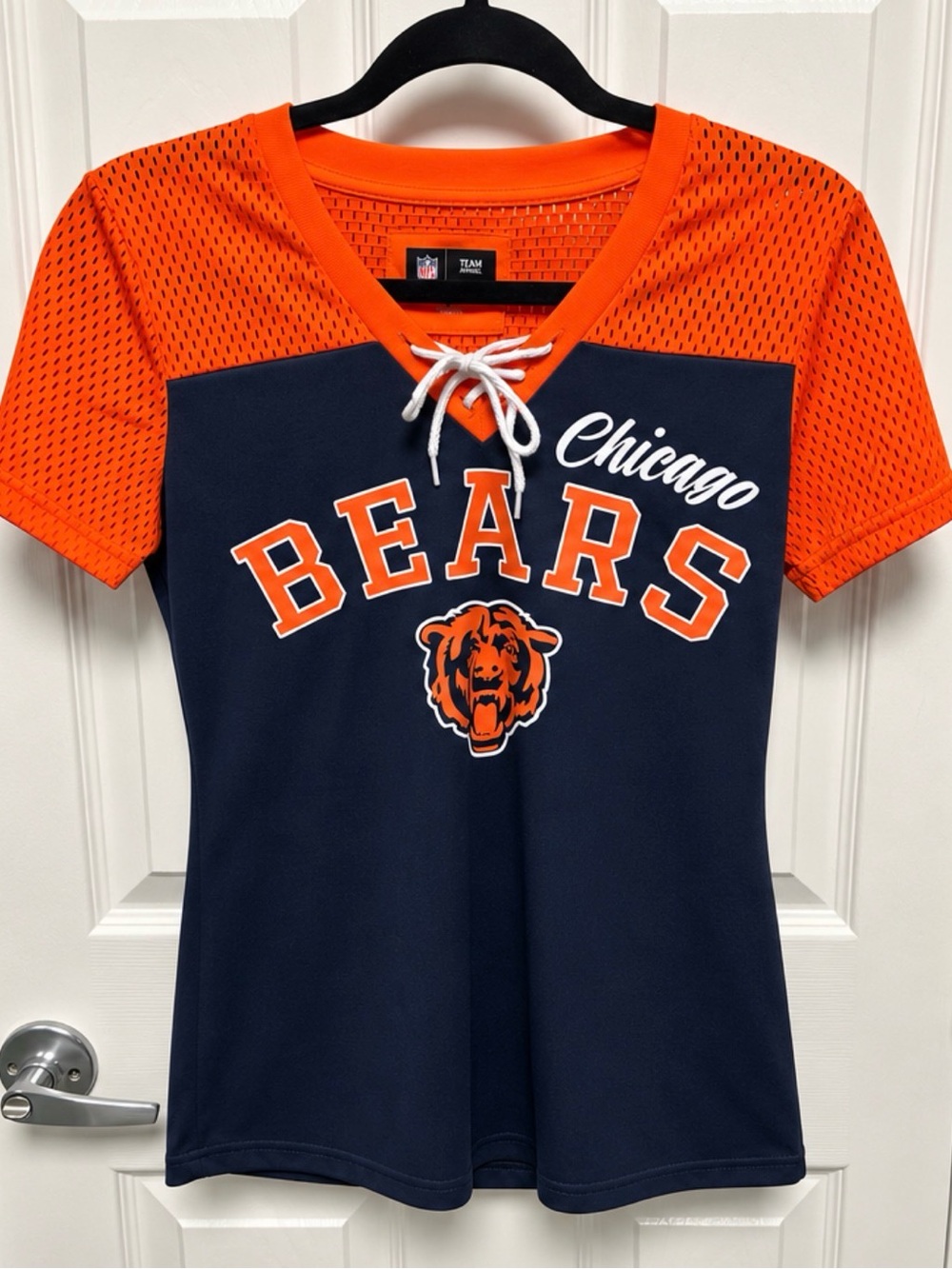 NFL Chicago Bears Navy and Orange women’s  Fan Tee